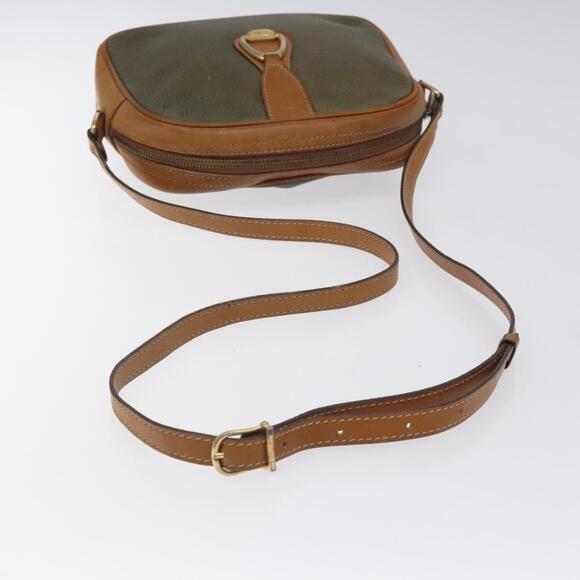 CELINE Shoulder Bag Leather Khaki Gold - Picture 7 of 12